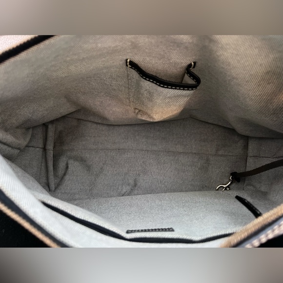 Dooney & Bourke signature black fabric zip top tote - Picture 8 of 12